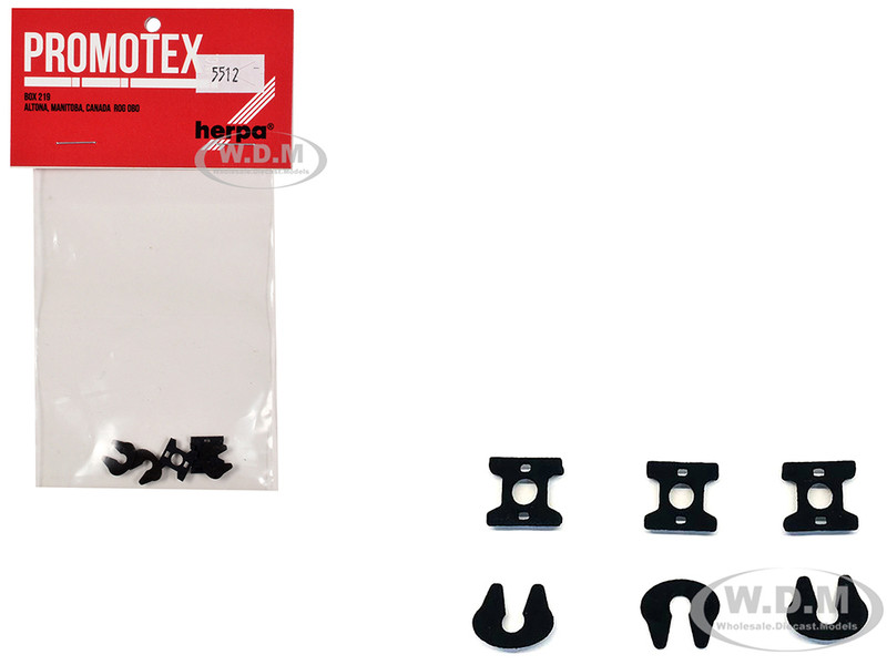 Fifth Wheel Sets 3 Sets 1/87 (HO) Plastic Model Promotex 005512BK