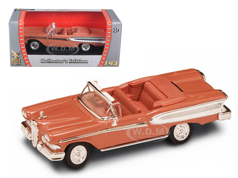 1958 Edsel Citation Brown 1 43 Diecast Car Road Signature