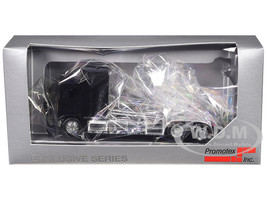 Kenworth K100 with 5 Bar Grill and XXL Chassis Black 1/87 (HO) Plastic Model Car Promotex 035264BK