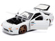 1985 Mazda RX 7 White JDM Tuners Series 1/24 Diecast Model Car Jada 35955