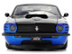 1970 Ford Mustang Boss 429 Black and Blue Metallic with Flames Bigtime Muscle Series 1/24 Diecast Model Car Jada 36154