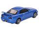 Nissan Skyline GT R R34 V Spec RHD Right Hand Drive Bayside Blue Metallic Limited Edition 1/64 Diecast Model Car Mini GT MGT00759