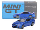 Nissan Skyline GT R R34 V Spec RHD Right Hand Drive Bayside Blue Metallic Limited Edition 1/64 Diecast Model Car Mini GT MGT00759