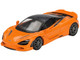 McLaren 750S McLaren Orange with Black Top Limited Edition 1/64 Diecast Model Car Mini GT MGT00814