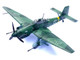 Junkers Ju 87G2 Stuka Bomber Aircraft 10 Pz SG 2 Immelmann T6 BB Oberst Hans Ulrich Rudel Romania 1944 German Luftwaffe Wing Series 1/72 Diecast Model Panzerkampf 14647PC