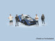 Liberty Walk Team 5 piece Diecast Figure Set 5 Figures Limited Edition for 1/64 Scale Models American Diorama AD-2415MJ