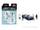 Liberty Walk Team 5 piece Diecast Figure Set 5 Figures Limited Edition for 1/64 Scale Models American Diorama AD-2415MJ