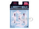 Liberty Walk Team 5 piece Diecast Figure Set 5 Figures Limited Edition for 1/64 Scale Models American Diorama AD-2415MJ