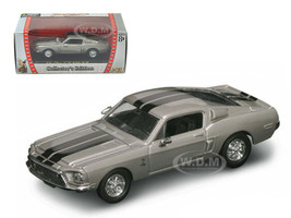 1968 Shelby GT 500 KR Silver 1/43 Diecast Car Road Signature 94214