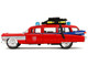 1959 Cadillac Ambulance Ecto 1 Red Transformers TV Series Ghostbusters 1984 Movie Crossover Hollywood Rides Series 1/32 Diecast Model Car Jada 35863