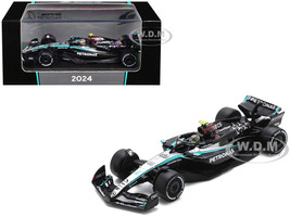 Mercedes AMG F1 W15 E Performance #44 Lewis Hamilton Petronas Formula One F1 Bahrain GP 2024 1/64 Diecast Model Car Spark Y364