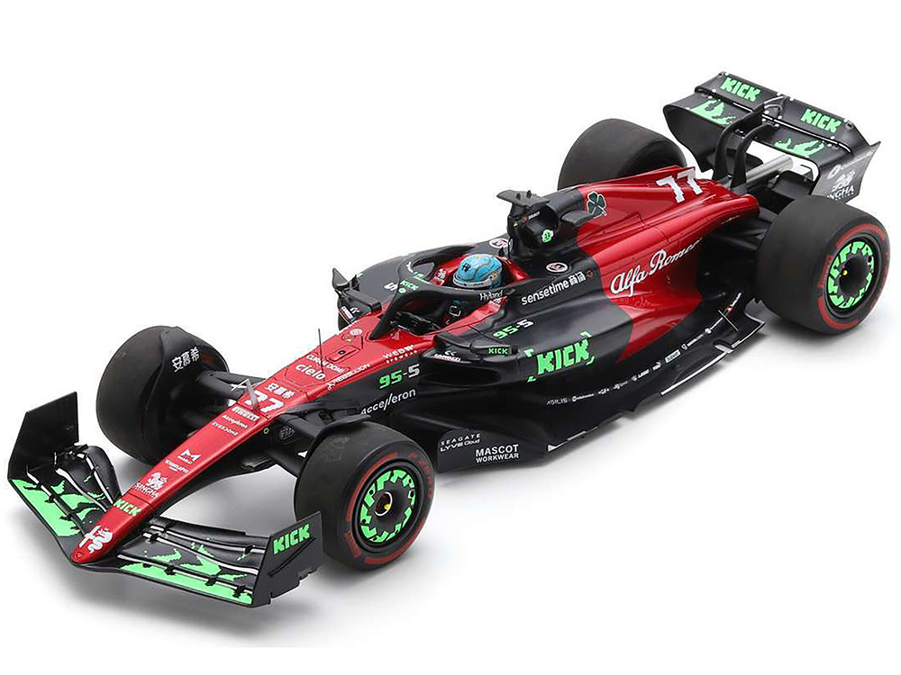 ミニチャンプス アルファ ロメオ C43 #77 2023 1/18 NZG 1:18 Valtteri Bottas Alfa Romeo C43 #77 Italian GP