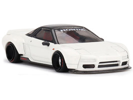 Honda NSX Kaido Works V2 White with Black Top Designed by Jun Imai Kaido House Special 1/64 Diecast Model Car Mini GT KHMG148