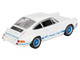 Porsche 911 Carrera RS 2 7 Grand Prix White with Blue Stripes and Wheels Limited Edition to 4800 pieces Worldwide 1/64 Diecast Model Car Mini GT MGT00715