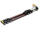Kenworth T880 SBFA Tridem Truck with Trail King HDG Lowboy Trailer Black Transport Series 1/50 Diecast Model Diecast Masters 71134