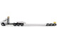 Kenworth T880 SBFA Tridem Truck with Trail King HDG Lowboy Trailer White Transport Series 1/50 Diecast Model Diecast Masters 71139