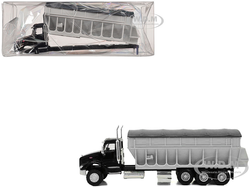 Peterbilt 579 Potato Sugar Beet Truck Black 1/87 (HO) Plastic Model Car Promotex 006615BK