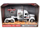 International Lonestar Truck Tractor White PBR Professional Bull Riders 1/43 Diecast Model New Ray SS-15246