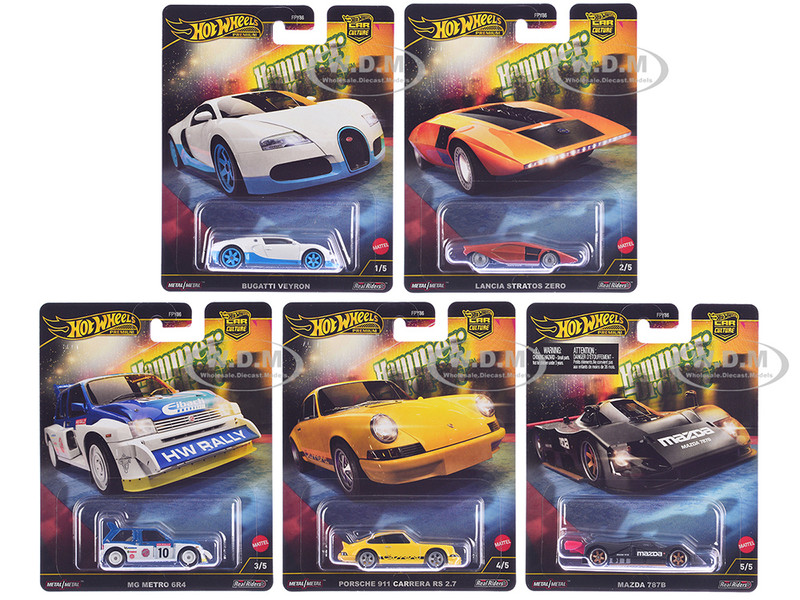 Hammer Drop 5 piece Set Car Culture 2024 Series F Diecast Model Cars Hot Wheels FPY86-961F