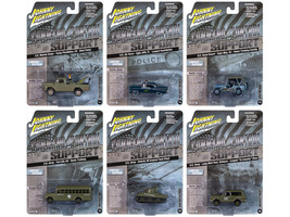 Military Set B of 6 pieces 2024 Release 2 Limited Edition Diecast Models Johnny Lightning JLML011B