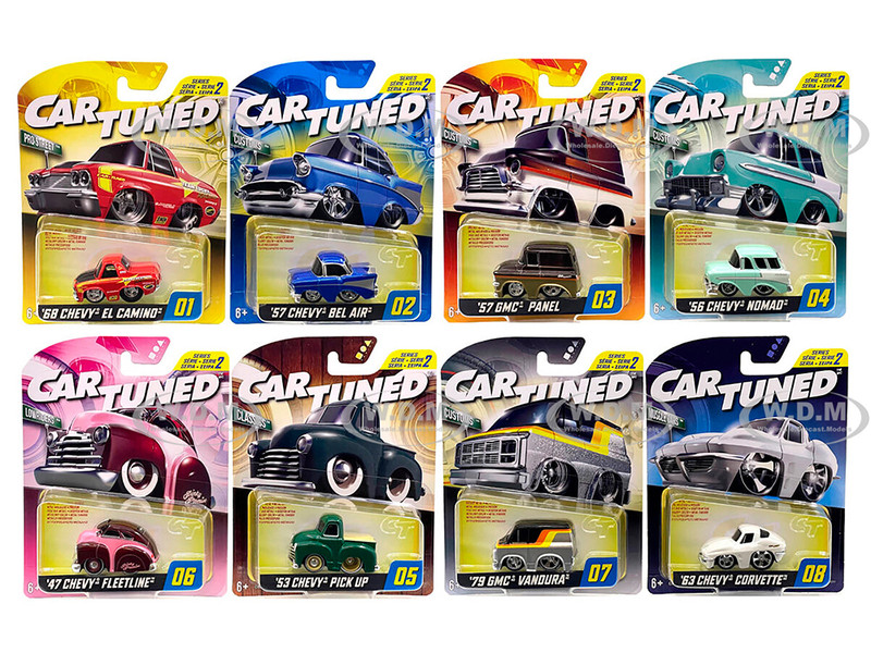 Hobby Alt 2024 Series 2 Set of 8 Pieces Diecast Model Cars CarTuned 592648-XX1EUCALT