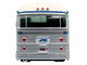 1959 GM PD4104 Motorcoach Bus Greyhound Silver and Cream with Blue Stripes Vintage Bus & Motorcoach Collection Limited Edition Limited Edition 1/87 (HO) Diecast Model Iconic Replicas 87-0566