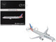 Airbus A321neo Commercial Aircraft American Airlines N413AN Gray with Striped Tail Gemini 200 Series 1/200 Diecast Model Airplane GeminiJets G2AAL1352