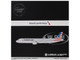 Airbus A321neo Commercial Aircraft American Airlines N413AN Gray with Striped Tail Gemini 200 Series 1/200 Diecast Model Airplane GeminiJets G2AAL1352