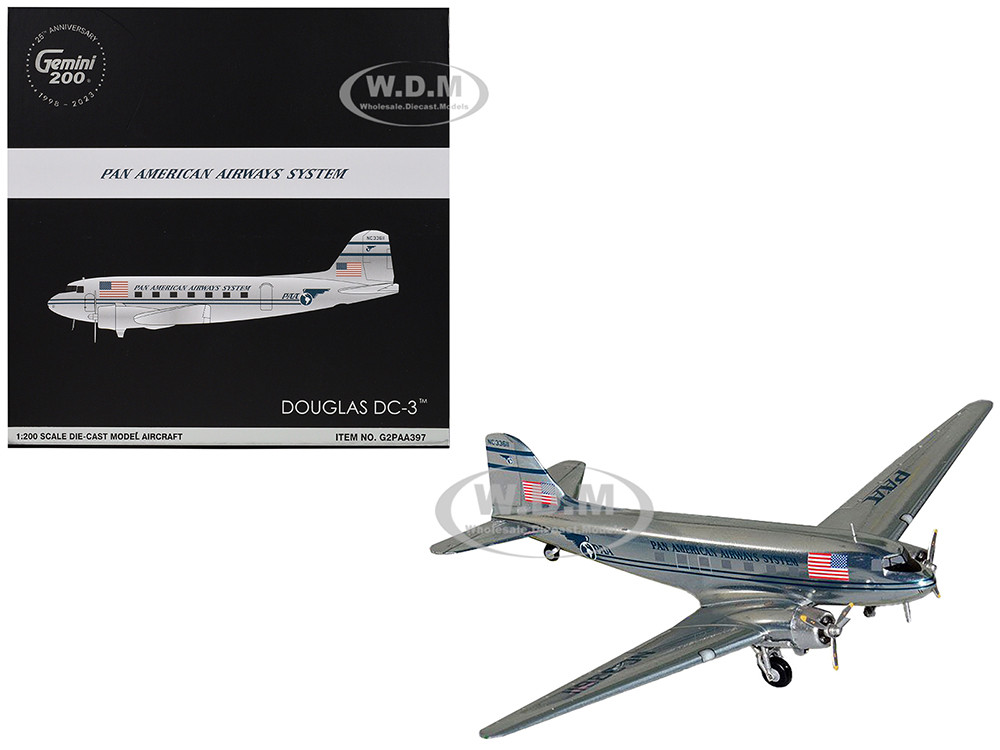 GeminiJets G2PAA397 1:200 Pan Am DC-3 NC33611 – DiecastJets.com