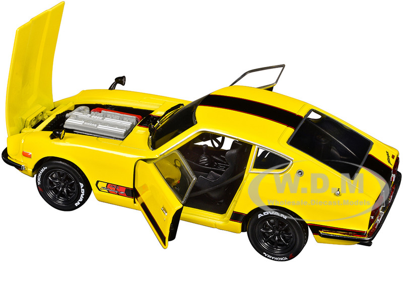 1970 NISSAN FAIRLADY Z 432 RHD YELLOW 1/24 DIECAST MODEL CAR