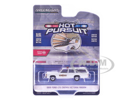 1988 Ford LTD Crown Victoria Wagon Illinois State Police White Hot Pursuit Series 46 1/64 Diecast Model Car Greenlight 43040C