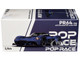 Aston Martin Valkyrie Satin Marina Blue with Carbon Top 1/64 Diecast Model Car Pop Race PR640096