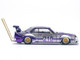 Skyline C210 Kaido Racer Bosozoku Style RHD Right Hand Drive #210 Purple and Silver 1/64 Diecast Model Car Pop Race PR640107
