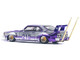 Skyline C210 Kaido Racer Bosozoku Style RHD Right Hand Drive #210 Purple and Silver 1/64 Diecast Model Car Pop Race PR640107