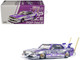 Skyline C210 Kaido Racer Bosozoku Style RHD Right Hand Drive #210 Purple and Silver 1/64 Diecast Model Car Pop Race PR640107