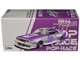 Skyline C210 Kaido Racer Bosozoku Style RHD Right Hand Drive #210 Purple and Silver 1/64 Diecast Model Car Pop Race PR640107