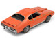 Model Kit 1969 Pontiac GTO Judge Orange with Black Stripes Moderate Difficulty Steel Model Metal Earth ME1027