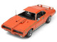 Model Kit 1969 Pontiac GTO Judge Orange with Black Stripes Moderate Difficulty Steel Model Metal Earth ME1027