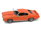 Model Kit 1969 Pontiac GTO Judge Orange with Black Stripes Moderate Difficulty Steel Model Metal Earth ME1027