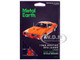 Model Kit 1969 Pontiac GTO Judge Orange with Black Stripes Moderate Difficulty Steel Model Metal Earth ME1027