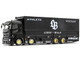 Mitsubishi Fuso Super Great Transporter RHD Right Hand Drive Liberty Walk LB Trucks Black with Graphics 1/64 Diecast Model GCD KS-073-302