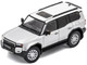 Toyota Land Cruiser Prado 250 Silver Metallic with White Top 1/64 Diecast Model Car GCD KS-075-422