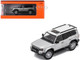 Toyota Land Cruiser Prado 250 Silver Metallic with White Top 1/64 Diecast Model Car GCD KS-075-422