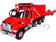 Western Star 49X Truck with Ox Bodies Dump & Beaver Tail Trailer Viper Red 1/64 Diecast Model DCP/First Gear 60-1884