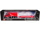 Western Star 49X Truck with Ox Bodies Dump & Beaver Tail Trailer Viper Red 1/64 Diecast Model DCP/First Gear 60-1884