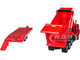 Western Star 49X Truck with Ox Bodies Dump & Beaver Tail Trailer Viper Red 1/64 Diecast Model DCP/First Gear 60-1884