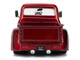 1956 Ford F 100 Pickup Truck Red Metallic with Silver Accents and Jada Gas Pump Just Trucks Series 1/24 Diecast Model Car Jada 35053