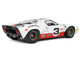 Ford GT40 MK1 #3 Eric Dean Design White with Red and Black Stripes Competition Series 1/18 Diecast Model Car Solido S1803010