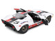 Ford GT40 MK1 #3 Eric Dean Design White with Red and Black Stripes Competition Series 1/18 Diecast Model Car Solido S1803010