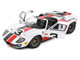 Ford GT40 MK1 #3 Eric Dean Design White with Red and Black Stripes Competition Series 1/18 Diecast Model Car Solido S1803010